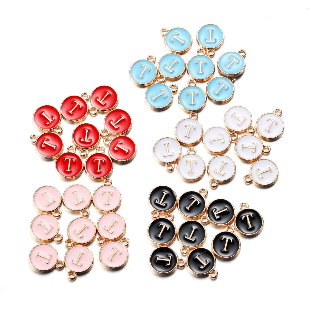 20-26pcs A-Z Letter Alphabet Charms Pendants