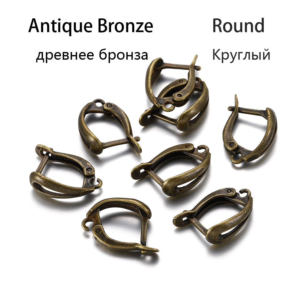 Open Loop French Lever Back Earring Hooks, 6-12Pcs