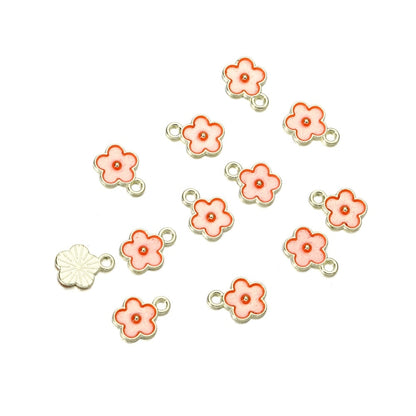 Blumenanhänger im Mix-Stil, 10 Stück