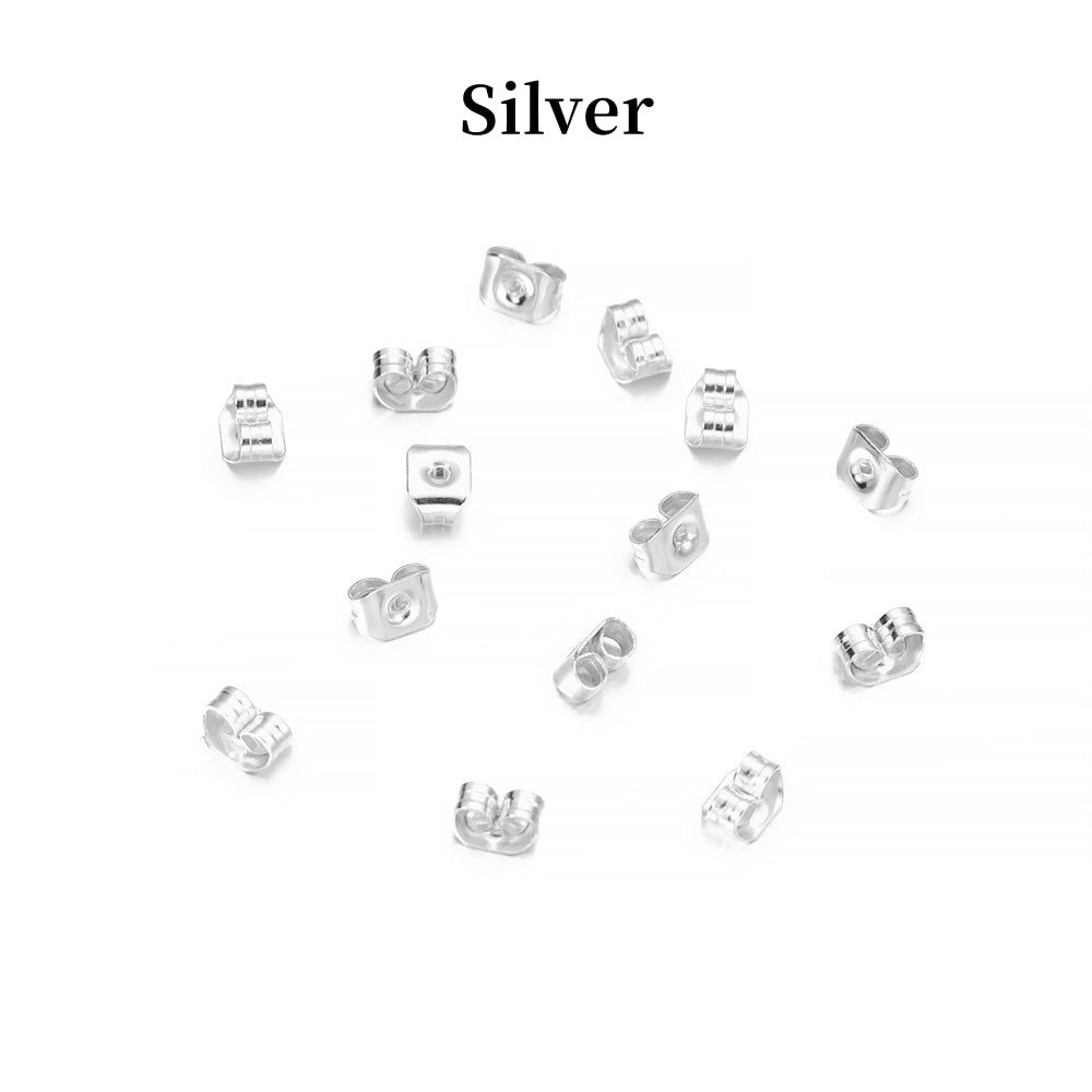 Butterfly Ear Stopper Earring Backs, 200pcs