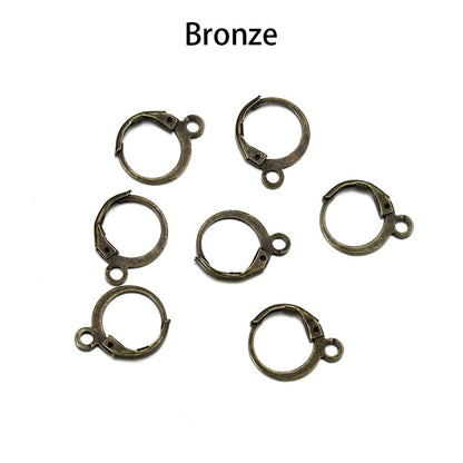 Wire Base French Lever Back Earring Hooks, 50pcs