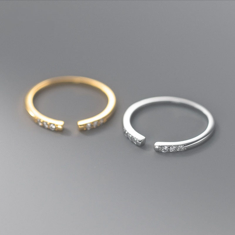 Gold Charm Stackable Ring