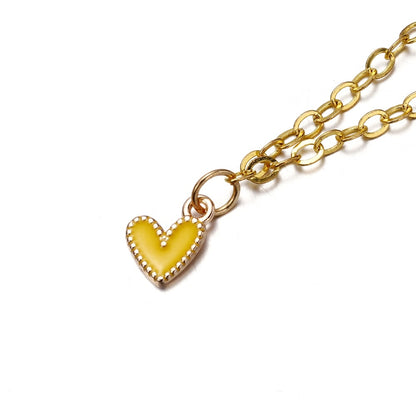 30Pcs 9x10mm Small Alloy Heart Charms Pendants