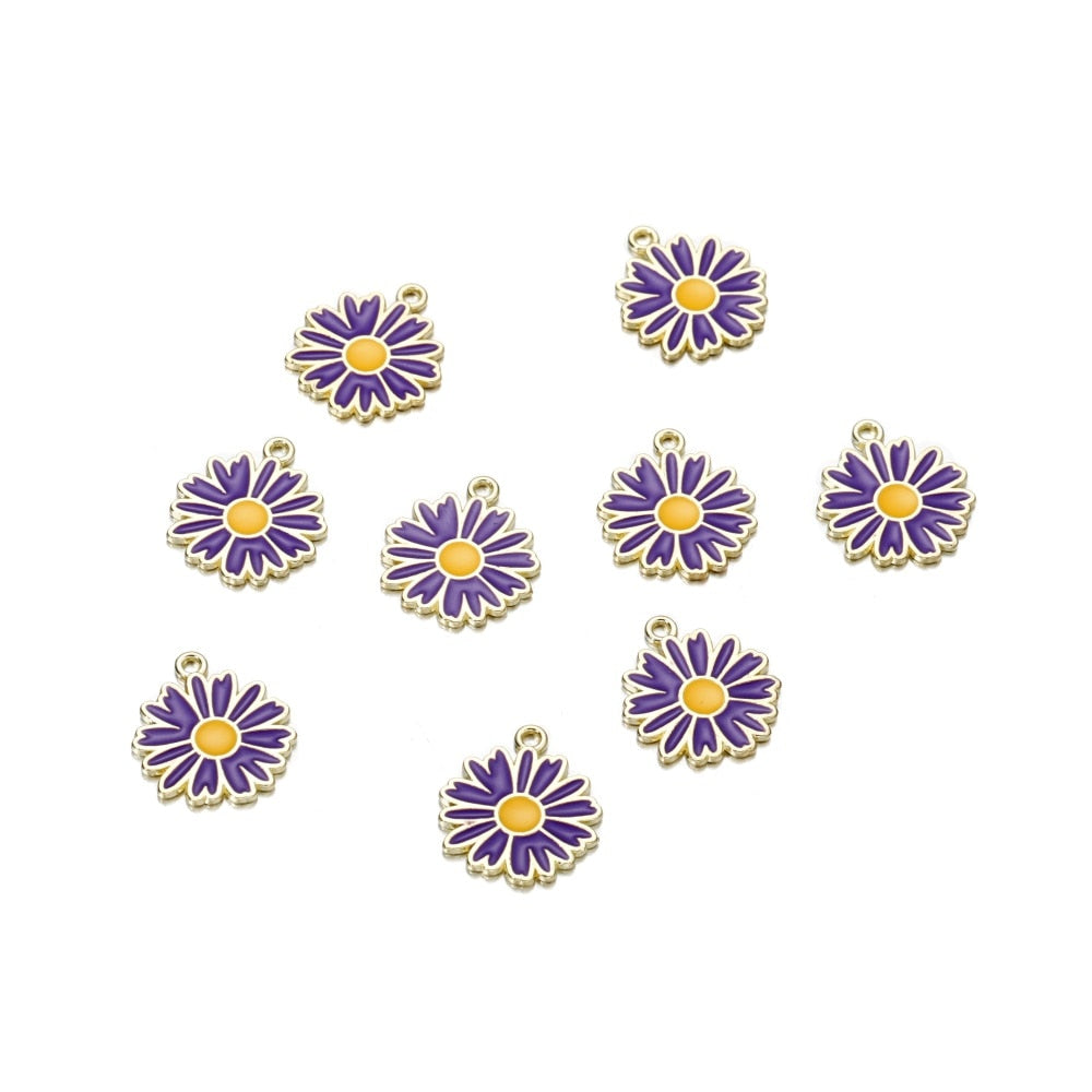 Blumenanhänger im Mix-Stil, 10 Stück