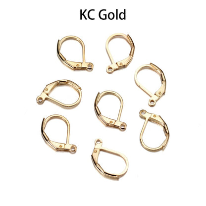 Wire Base French Lever Back Earring Hooks, 50pcs