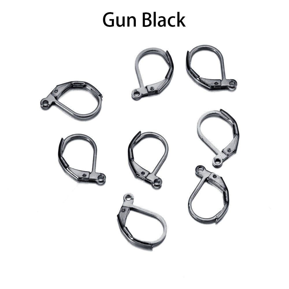 Wire Base French Lever Back Earring Hooks, 50pcs