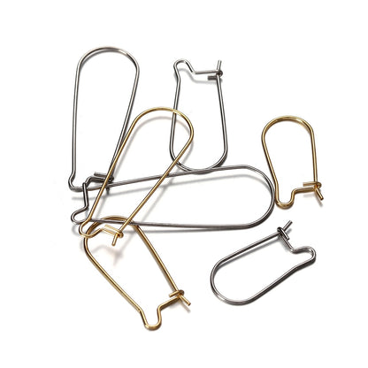 Stainless Steel French Loop Earring Hoops, 20-50pcs