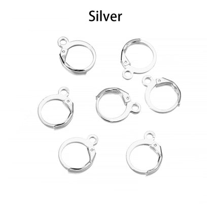 Wire Base French Lever Back Earring Hooks, 50pcs