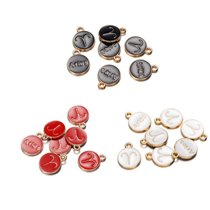 Zodiac Signs Pendant, 12 pcs