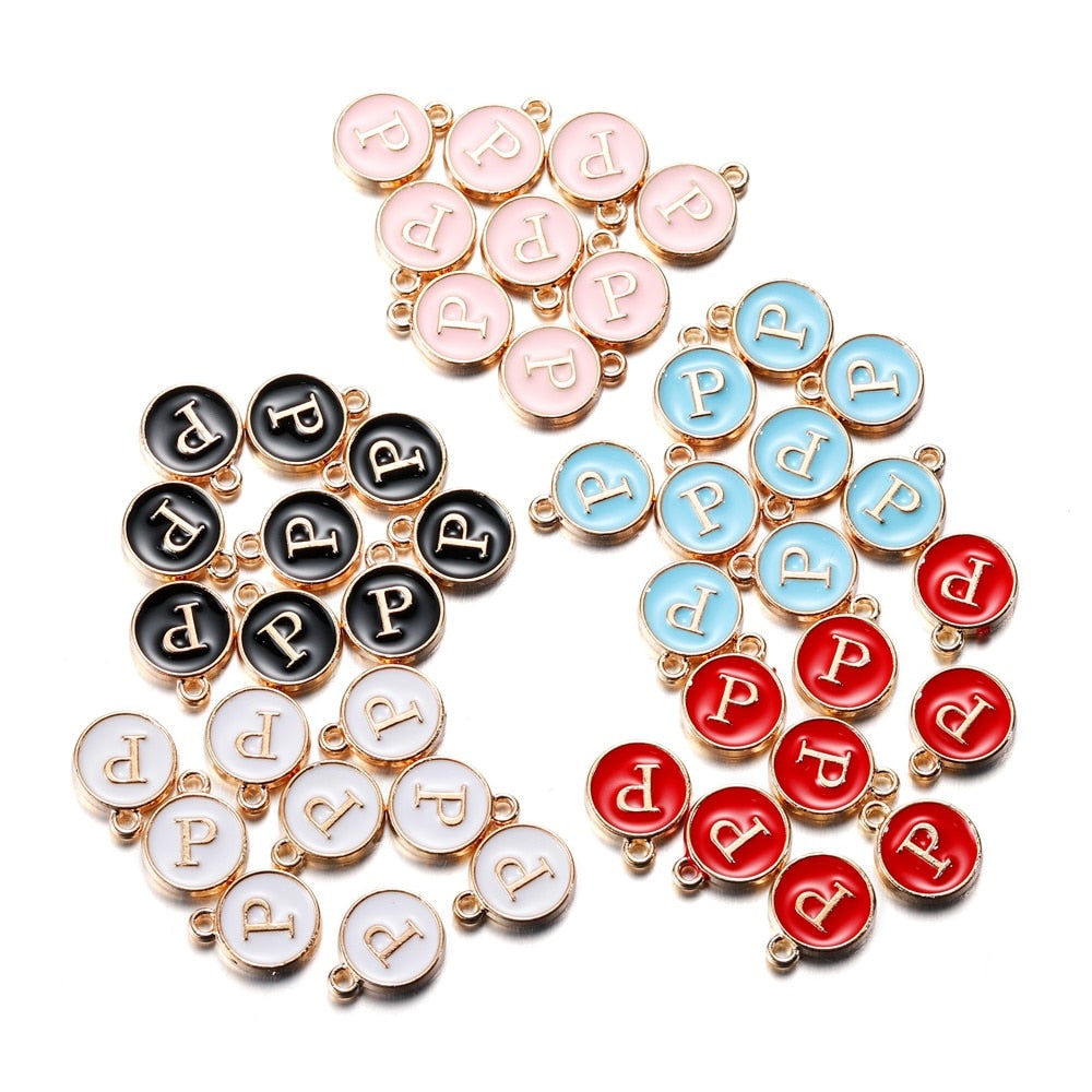 20-26pcs A-Z Letter Alphabet Charms Pendants