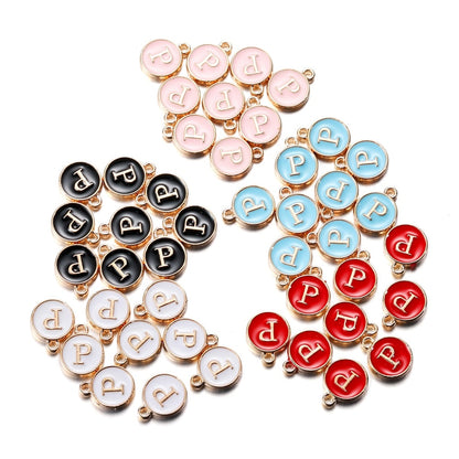 20-26pcs A-Z Letter Alphabet Charms Pendants