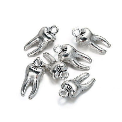 20Pcs 7x16mm Zombie Tooth Pendants