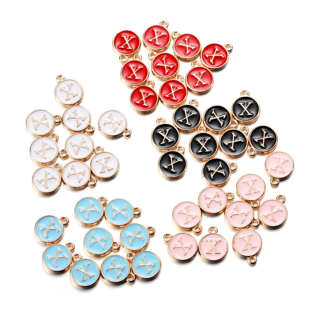 20-26pcs A-Z Letter Alphabet Charms Pendants