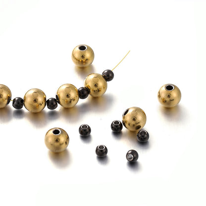 3–8 mm Edelstahl-Abstandsperlen, 30–100 Stück
