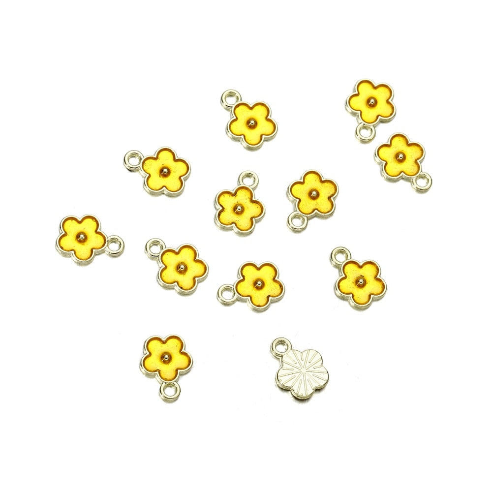 Blumenanhänger im Mix-Stil, 10 Stück