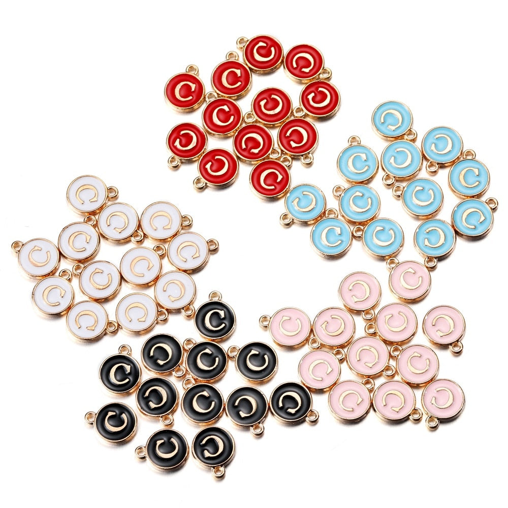 20-26pcs A-Z Letter Alphabet Charms Pendants