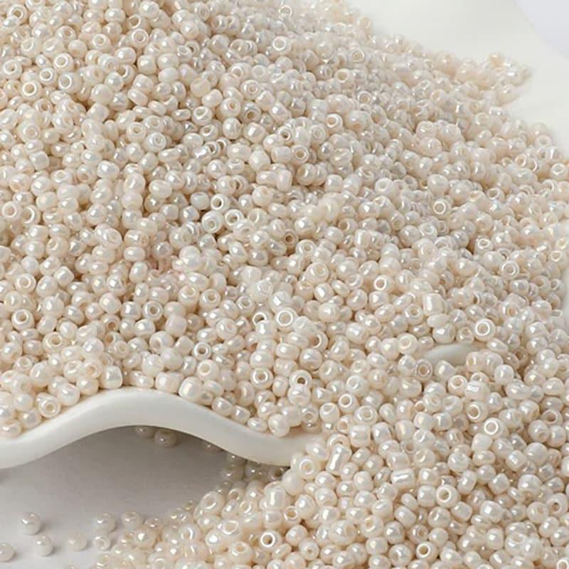 Cream beige Miyuki Delica seed beads, 2mm 12/0 small glass Austria  japanese round beads, 1000pcs 