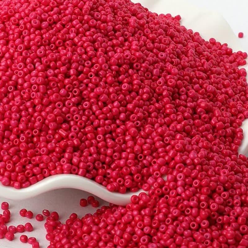 Deep Pink Opaque japanese seed beads, 2mm 12/0 Miyuki Delica small glass Austria round beads, 1000pcs 