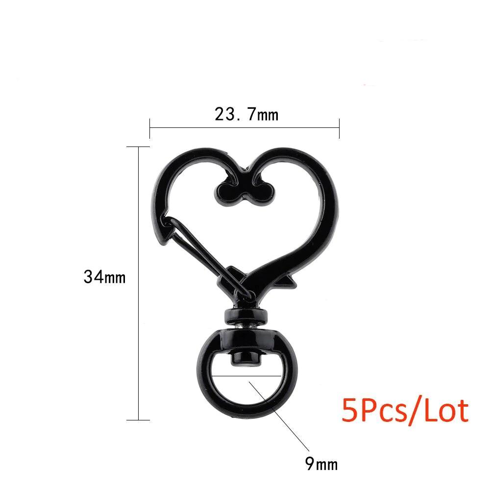 Heart Lobster Clasps, Key Rings 