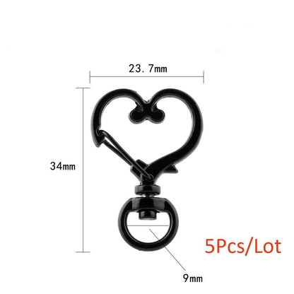 Heart Lobster Clasps, Key Rings 