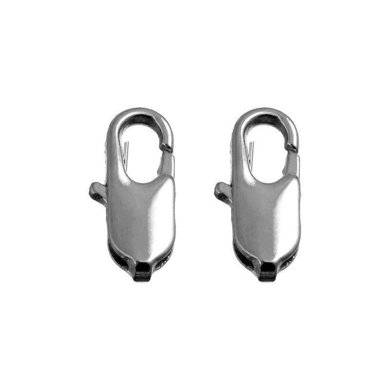 Lobster Claw Clasp with Open Jump Ring, 30pcs Gold Silver Black 