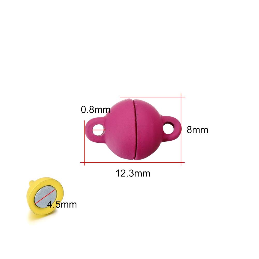 Multicolor Round Magnetic Clasps 