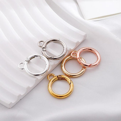 O Ring Spring Clasps With Hole 