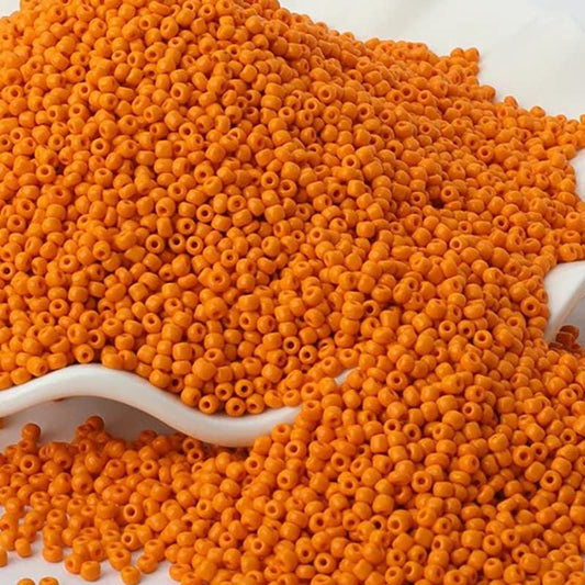 Opaque Orange (carrot) Toho Seed Beads, round assorted toho beads, 2mm delica beads,  japanese small glass Austria beads, 1000pcs 