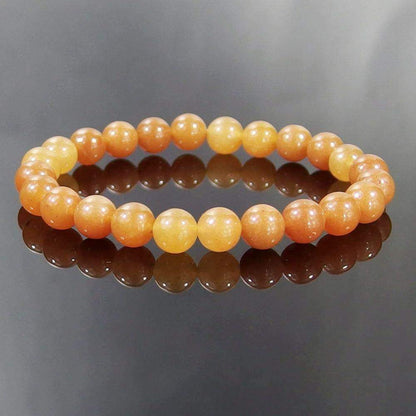 Bracelet extensible en pierre précieuse aventurine rouge 4mm 